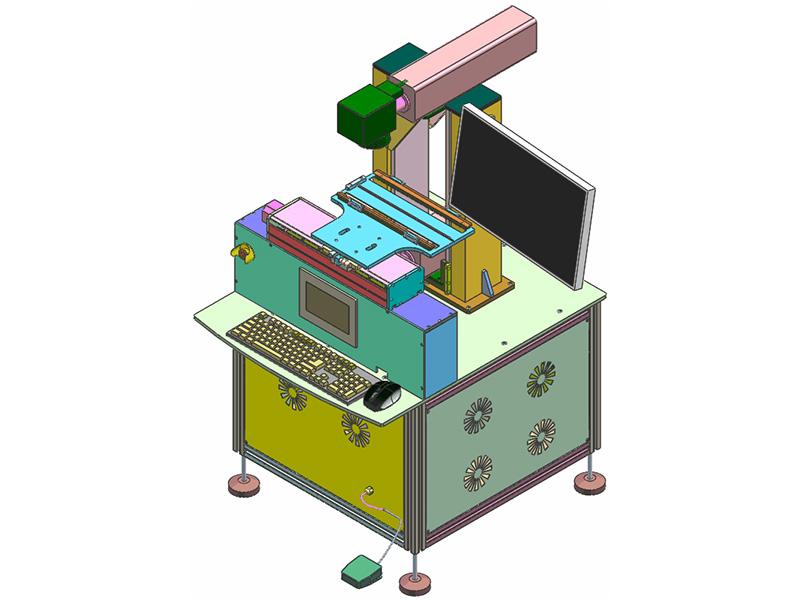 Galvo-type multi-station YAG